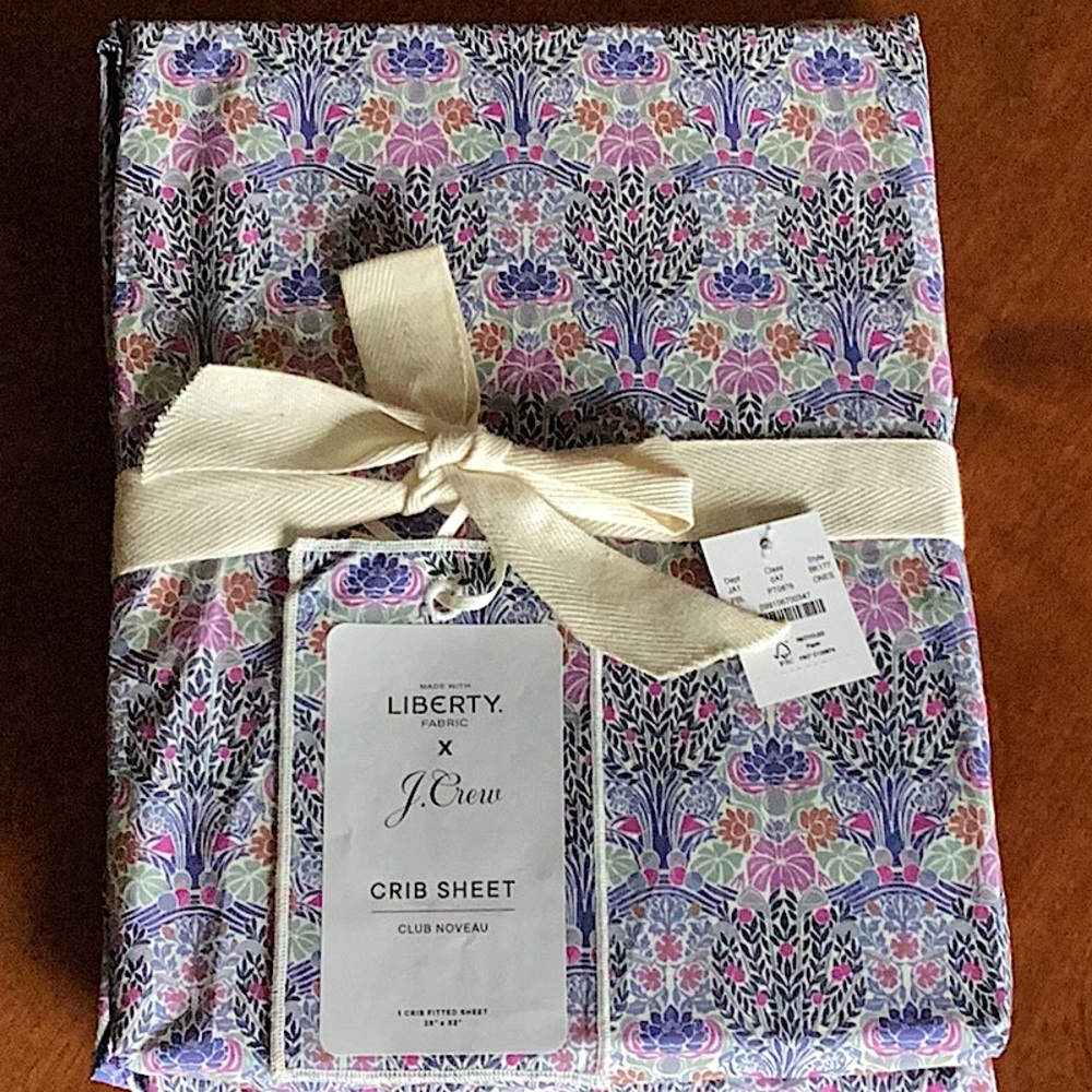 J. Crew Limited Edition Liberty London Crib Sheet NWT